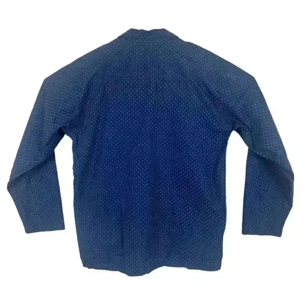 Polo Ralph Lauren Pajama Shirt Mens Medium Geometric Button Up Sleepwear‎